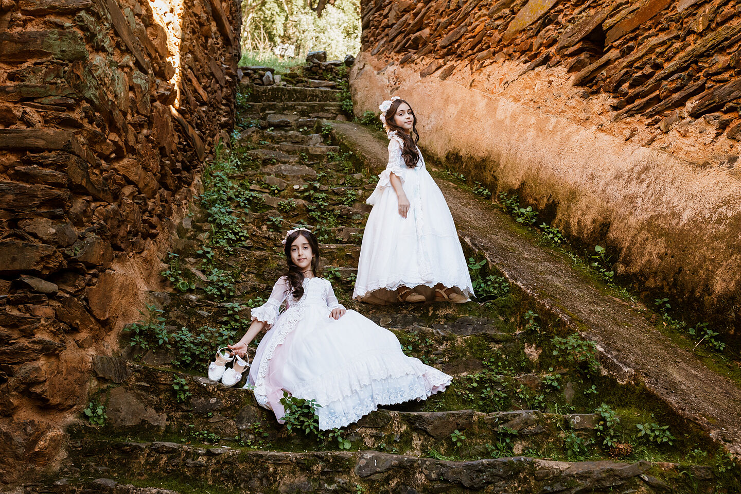 Sesión de fotos de comunión de hermanas en Caceres - Extudio 83 infantil-21
