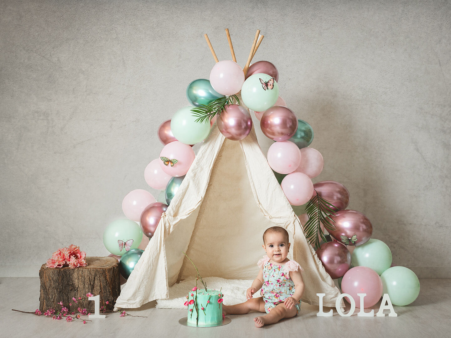 Sesión de fotos de cumpleaños bebé - Plasencia-11