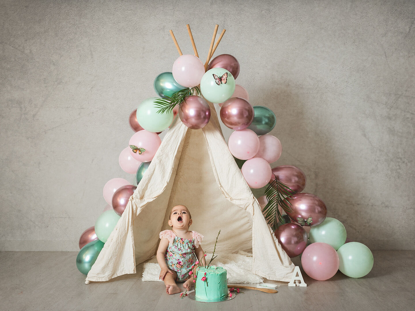 Sesión de fotos de cumpleaños bebé - Plasencia-14