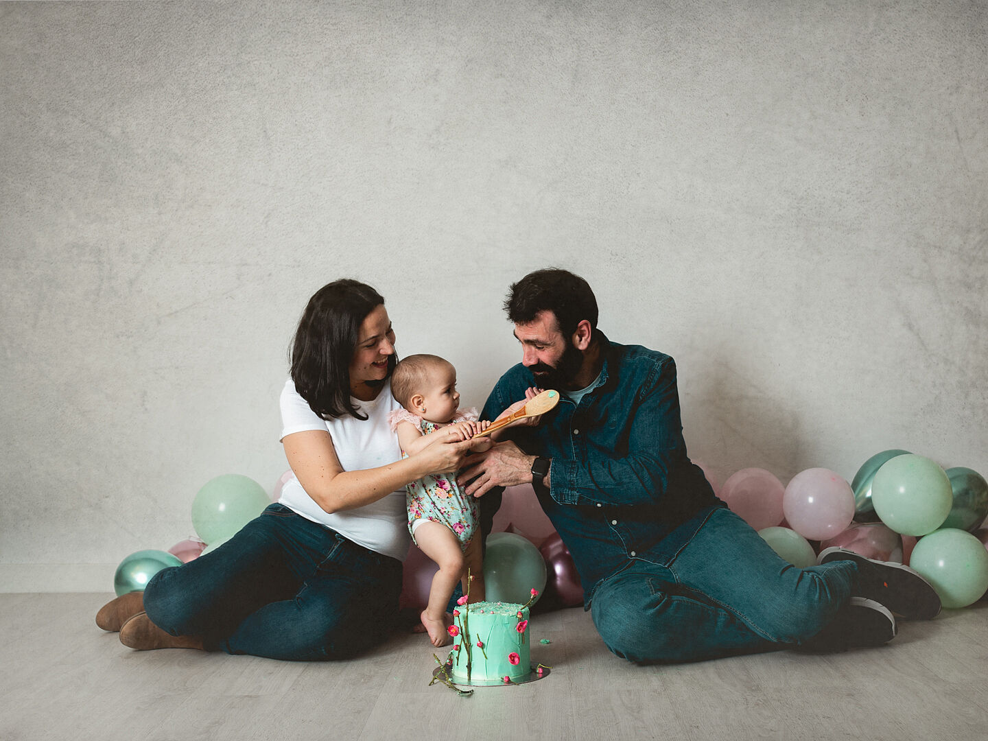 Sesión de fotos de cumpleaños bebé - Plasencia-20