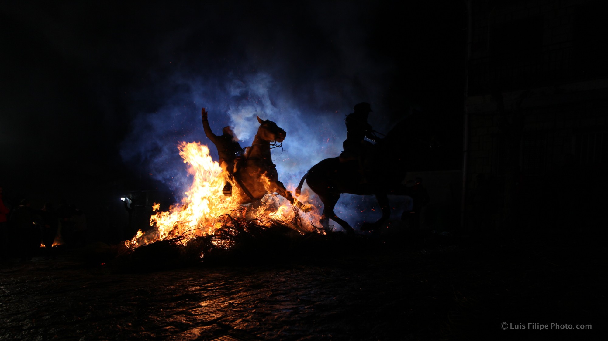 Luminarias 2018 Avila  Equitacion Salto Caballos doble San Bartolome de Pinares
