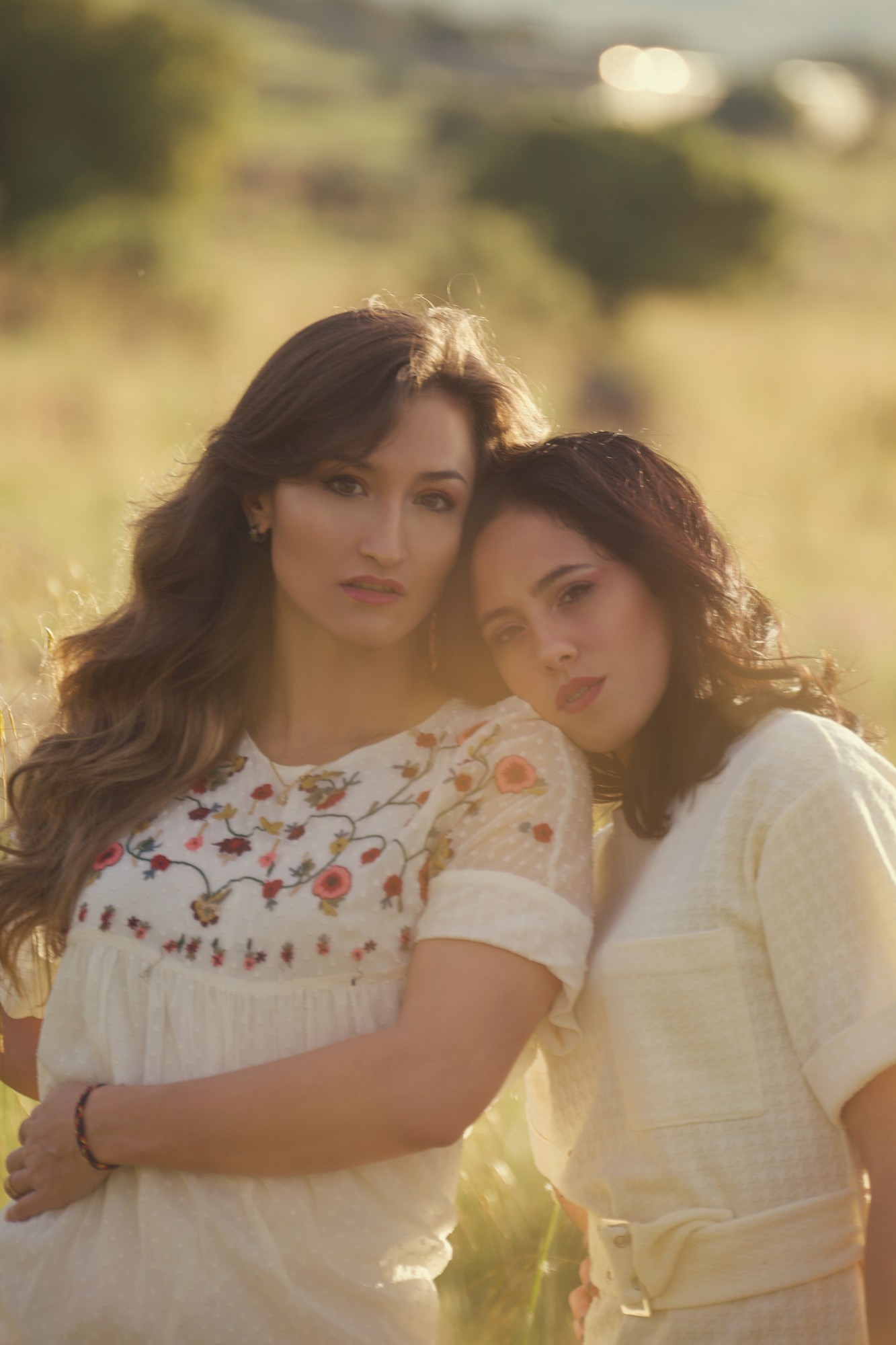 fotos con amigas sesión en el campo