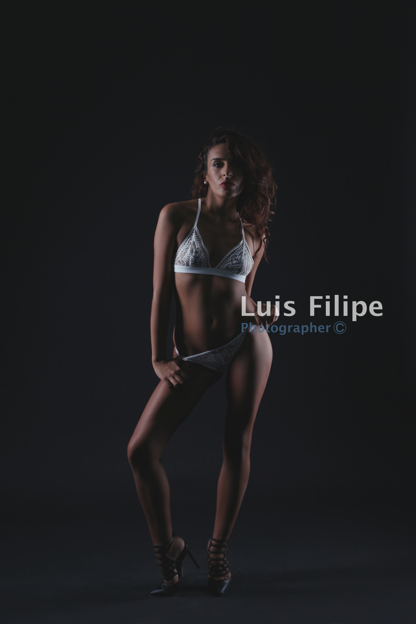 White Daniela Caruso Liengerie Model Luis Filipe Photographer V