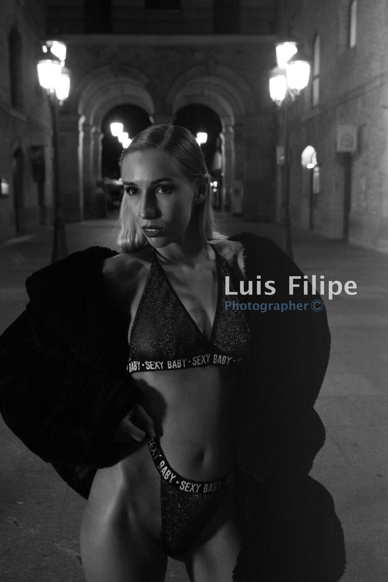 Sensual boudoir street photo