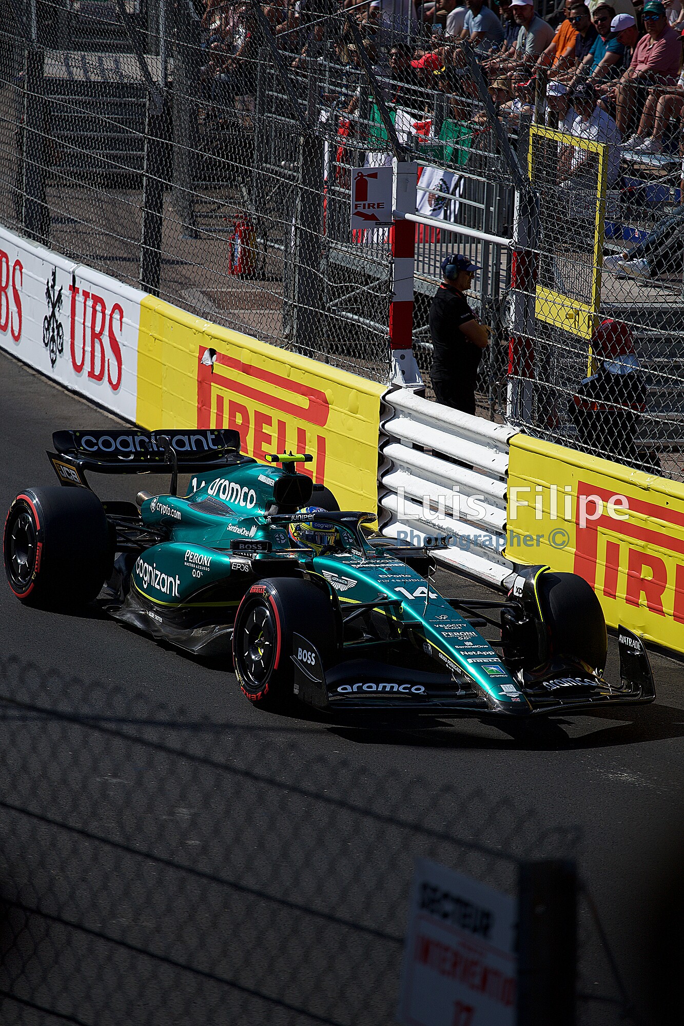 Fernando Alonso Aston Martin Monaco 2023