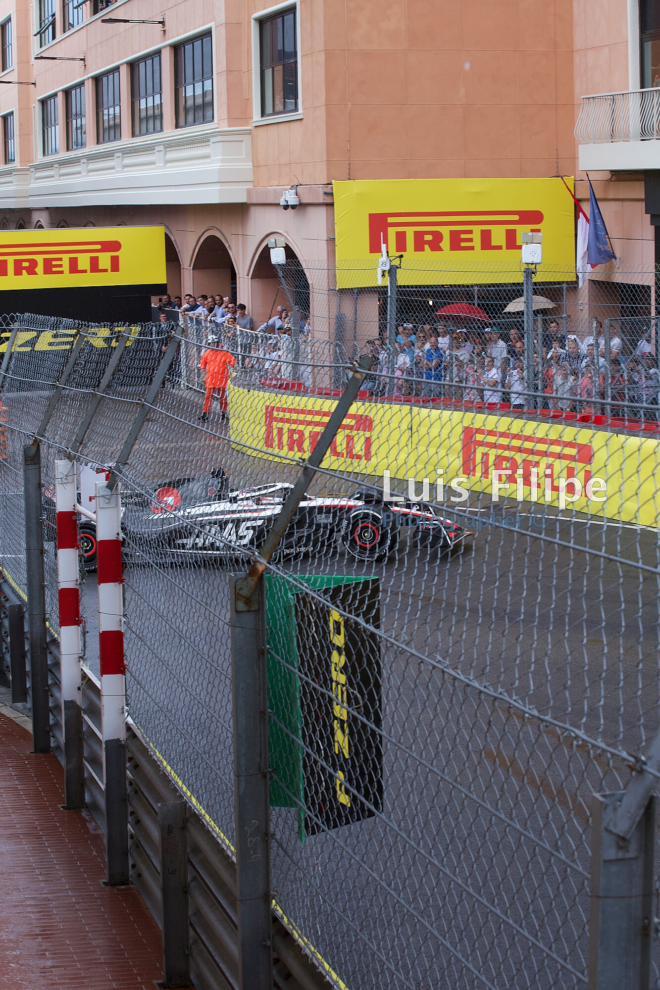 Hass crash in Monaco