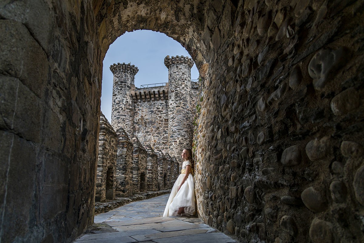 fotógrafo comunión Ponferrada sesión comunión castillo templario