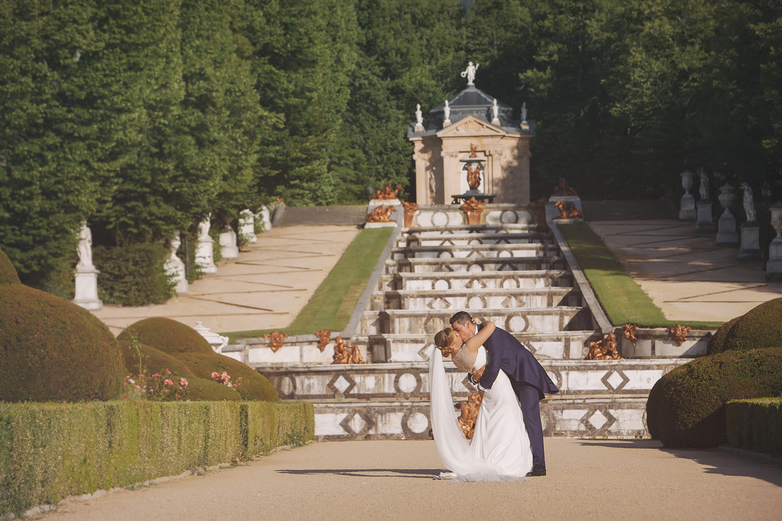 boda en los jardines de la granja