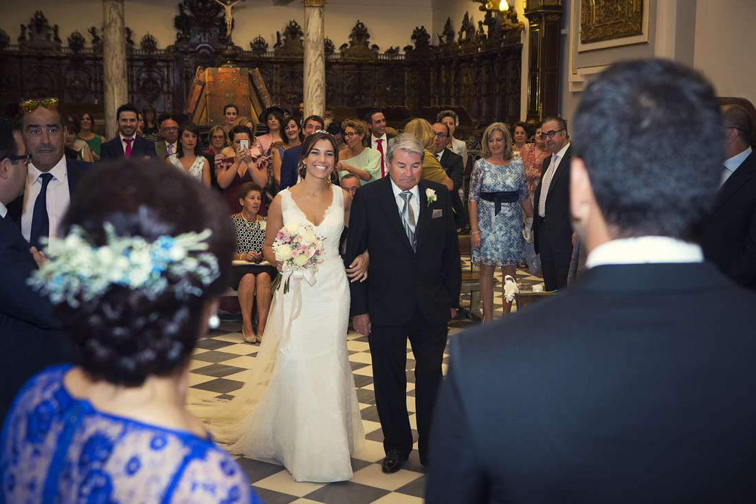 boda en la colegiata de la granja