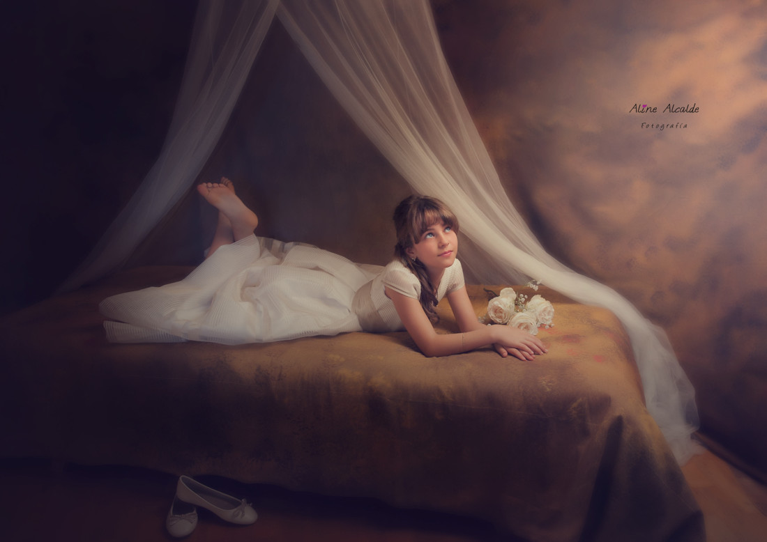 fotografía de comunión aline alcalde