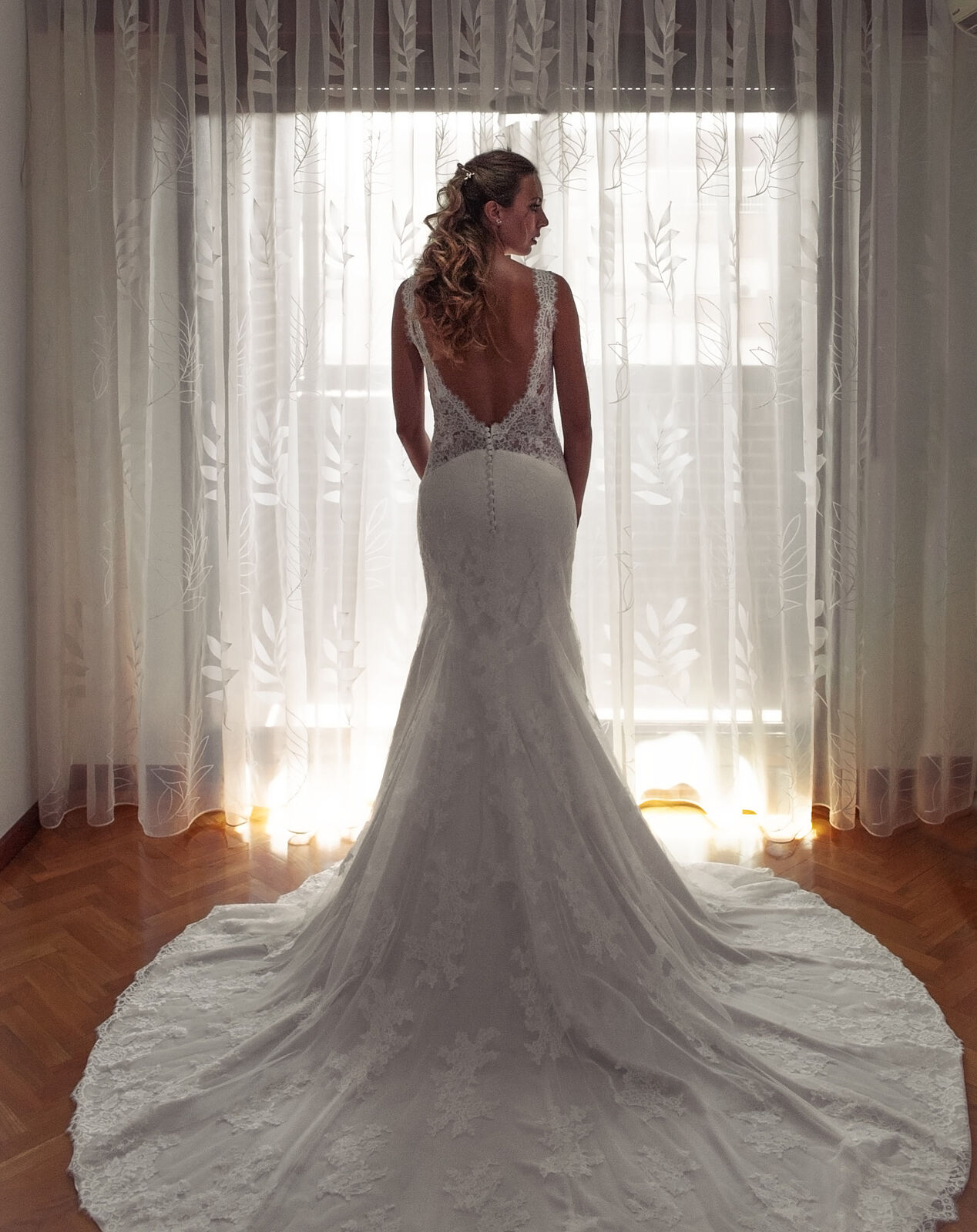 Novia contraluz