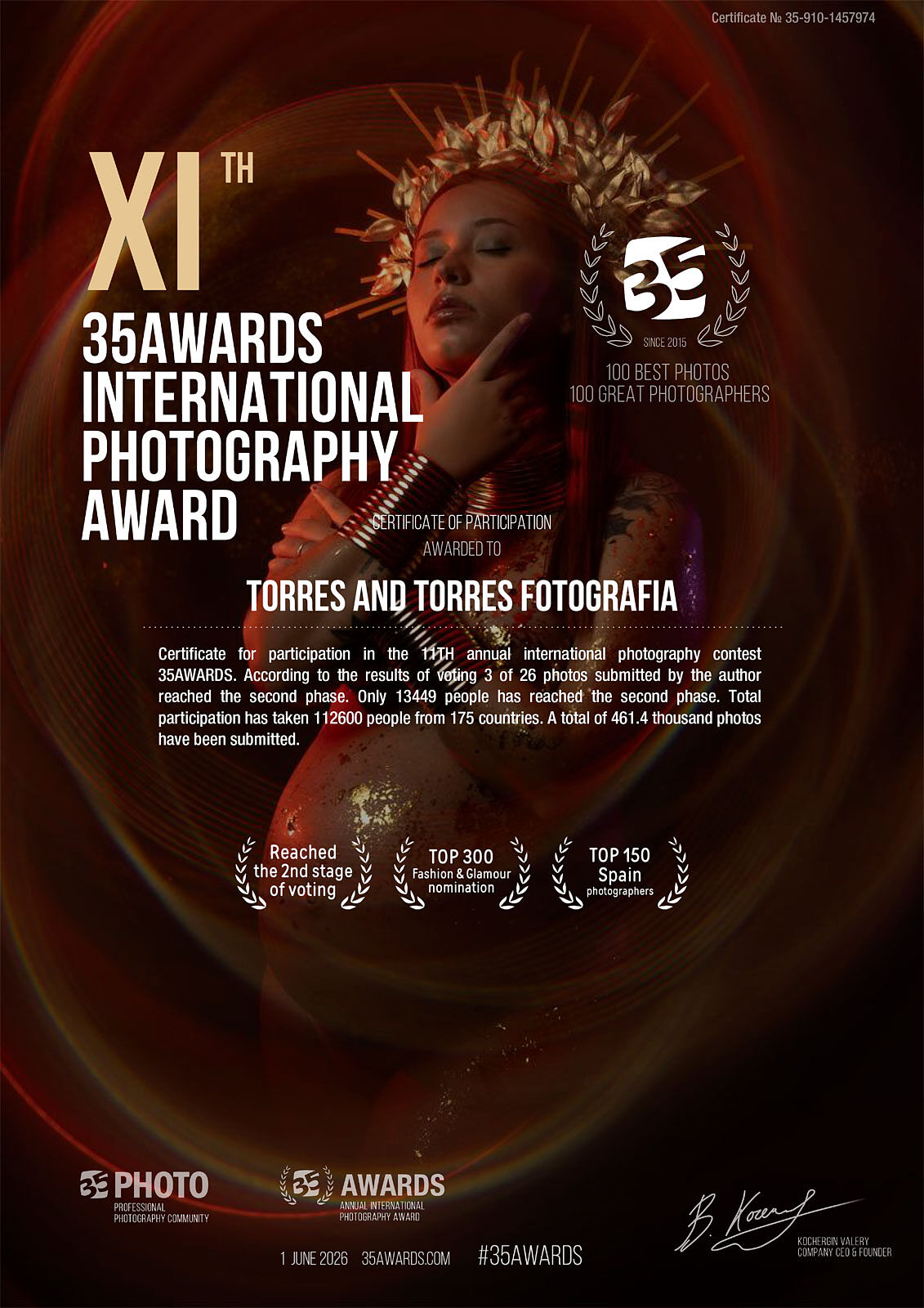 Fotografía infantil editorial premiada de Torres & Torres Fotografía en Cartagena