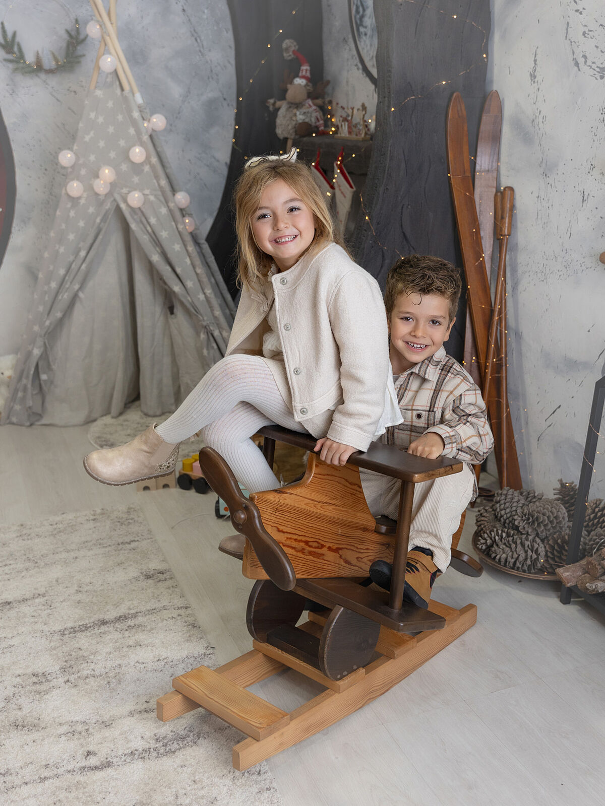 Fotografía Navidad Cartagena Valeria y Noah 2024
