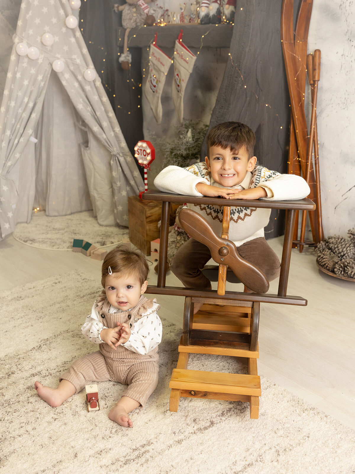 Fotografía Navidad Cartagena Hugo y Leire 2024