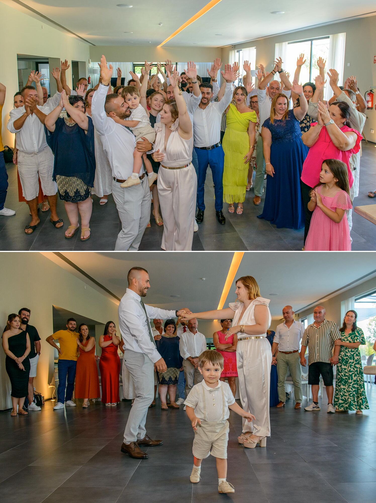 festa de batizado com convidados