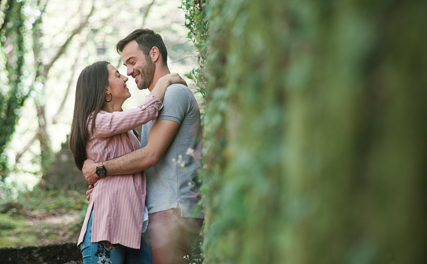 Cidália e Jorge um abraço apaixonado