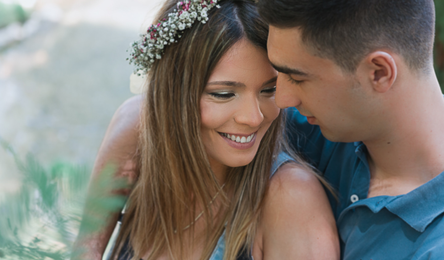 Pormenor das caras da Filipa e do Fábio