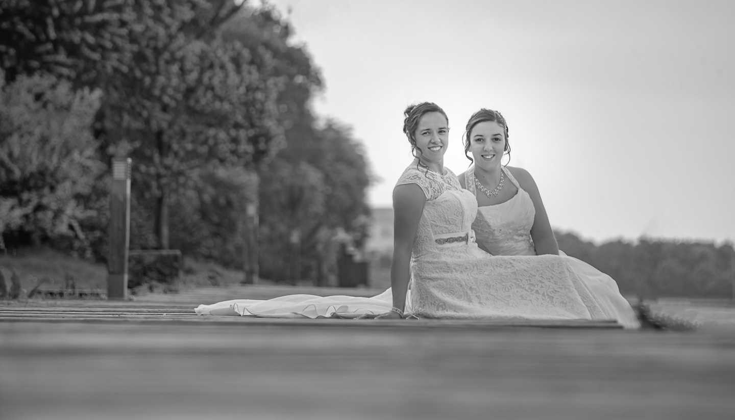 Carla e Joana, as noivas