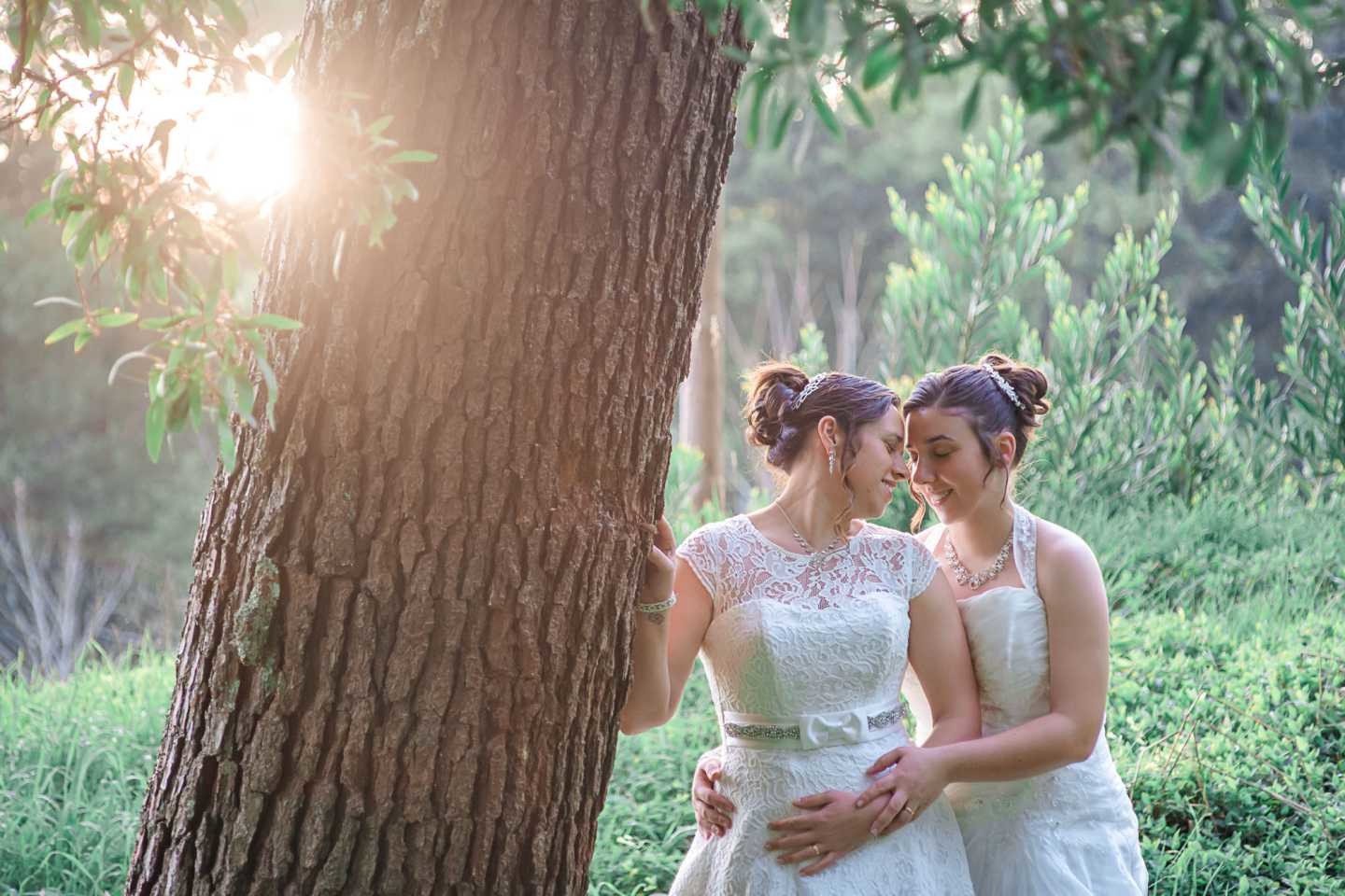 Carla e Joana, por do sol