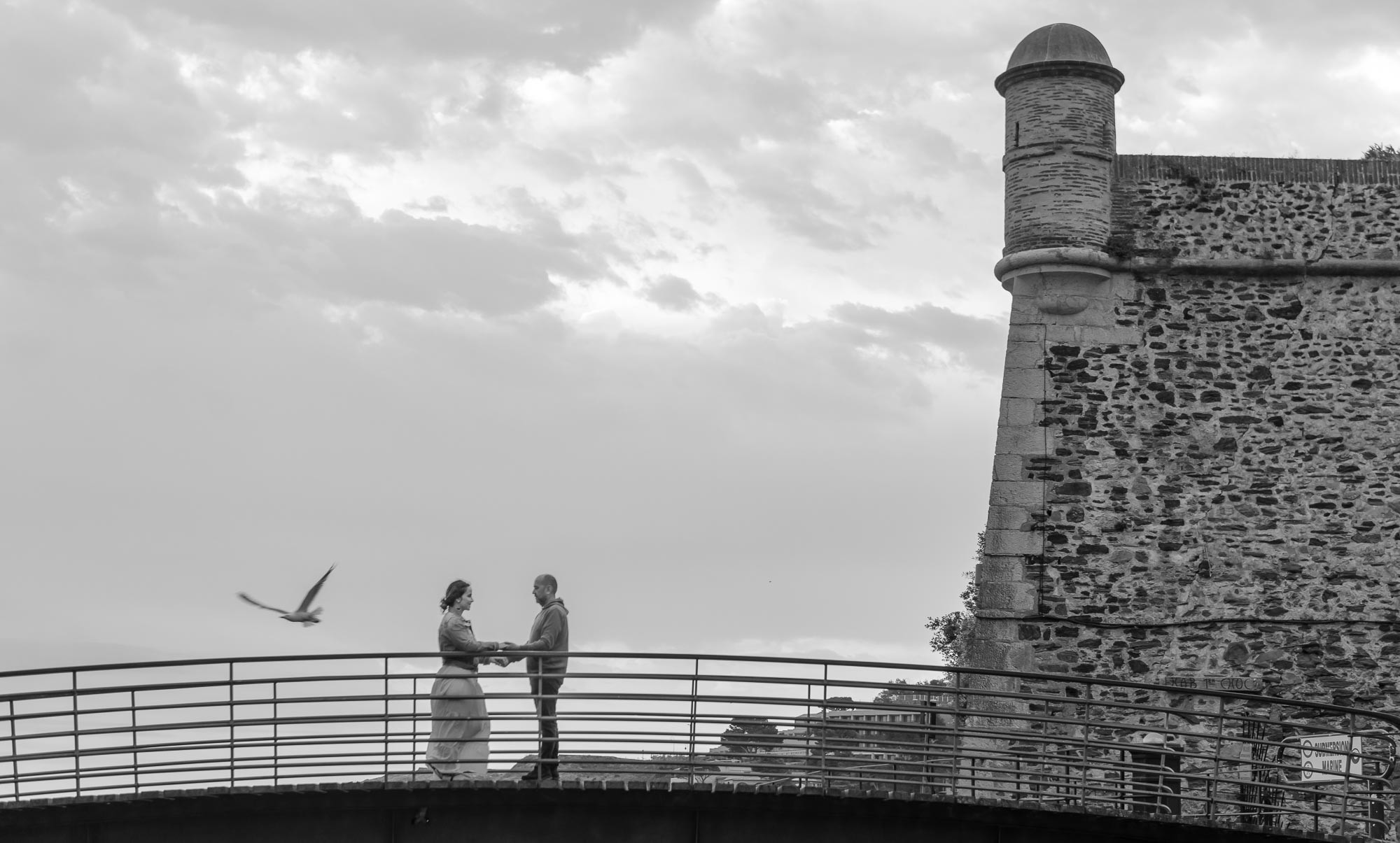 Filipa e Sérgio em Collioure