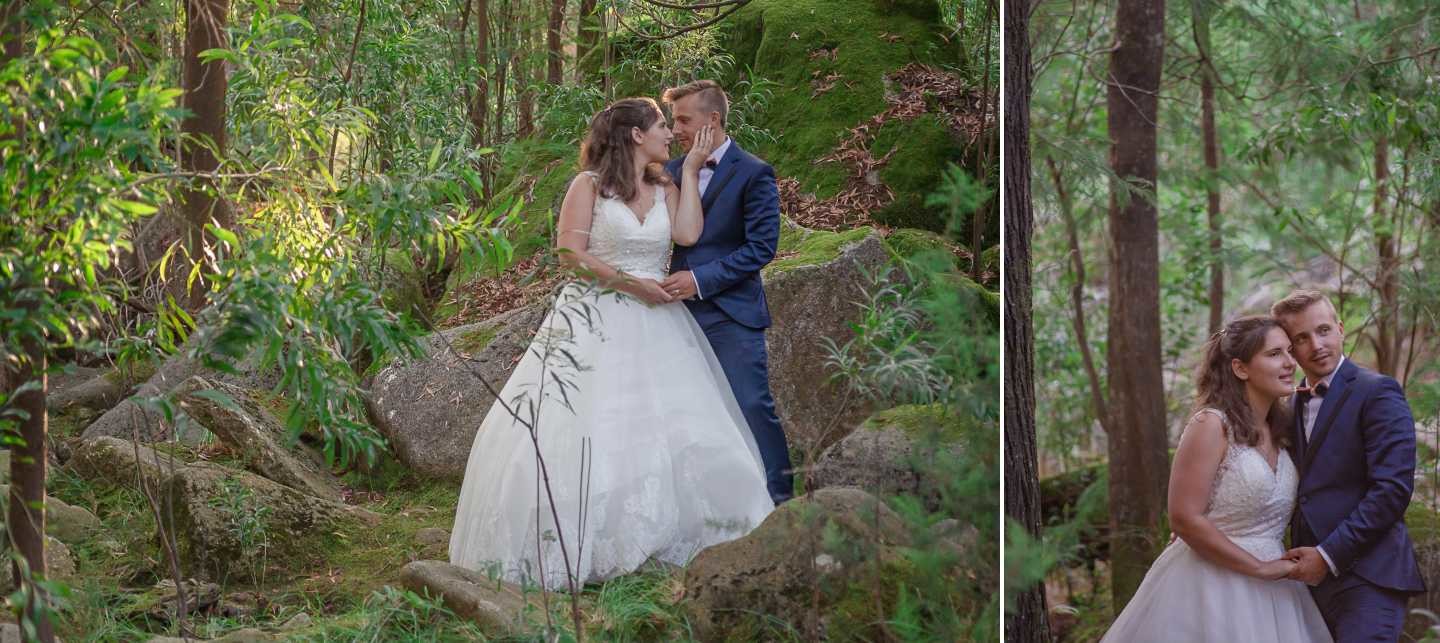 Os noivos Noémie e Cristiano