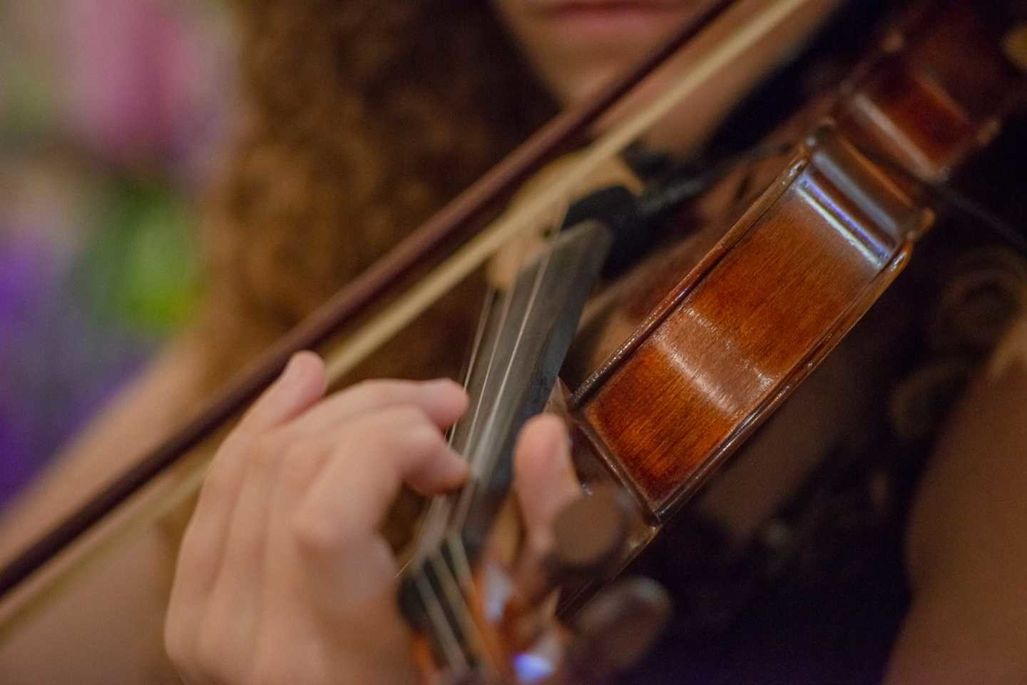 Pormenor dos músicos do casamento