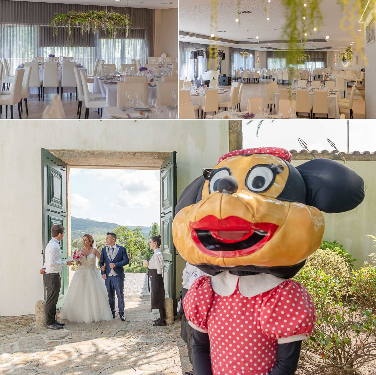 Montagem de 3 fotografias :: Na quinta, Mesas dos convidados