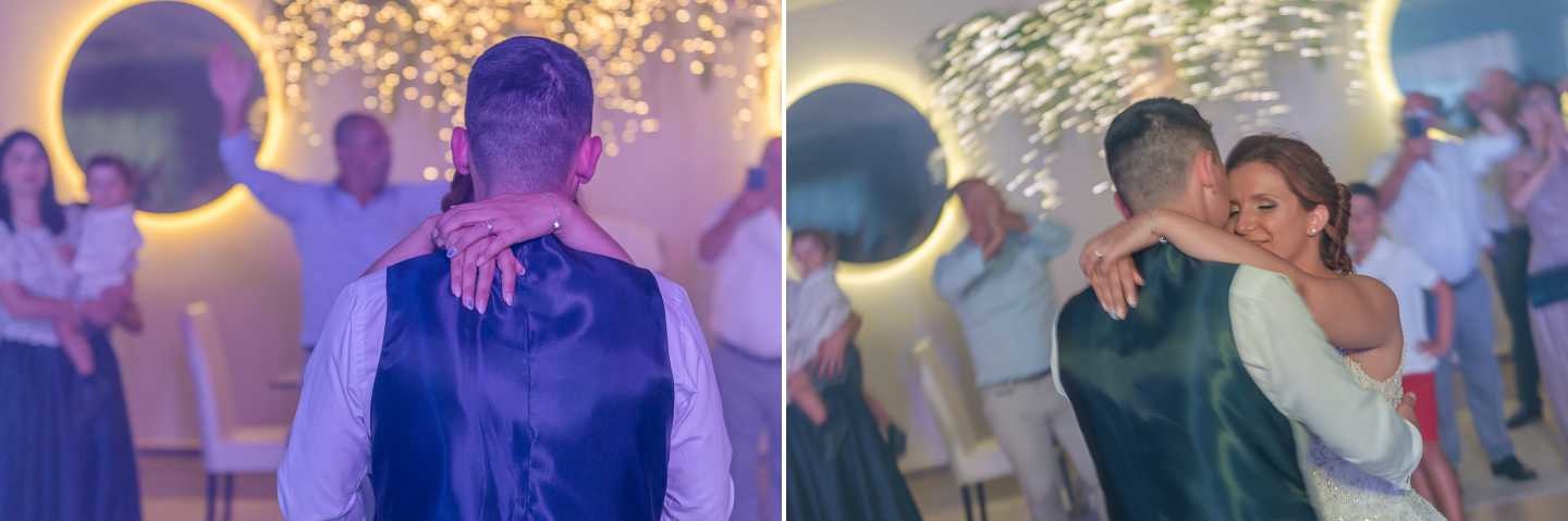 Montagem de 2 fotografias :: Noivos a dançar