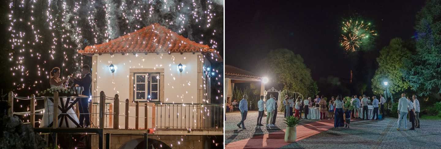 Montagem de 2 fotografias :: Fogos de artifício  