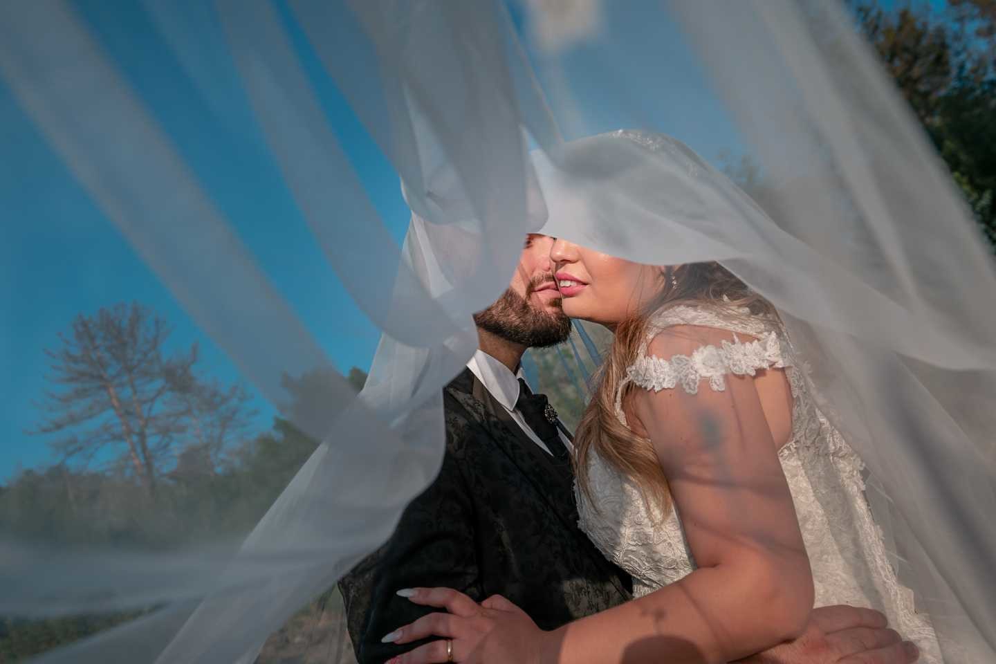 Lançamento do véu da noiva