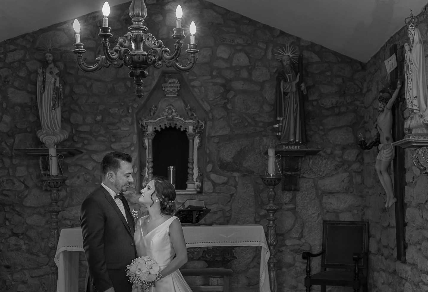 Raquel e Sérgio na Capela