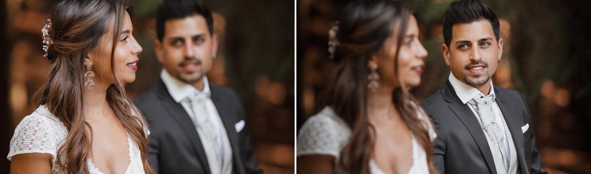 Montagem 2 fotografias ::Homem a olhar para a Esposa