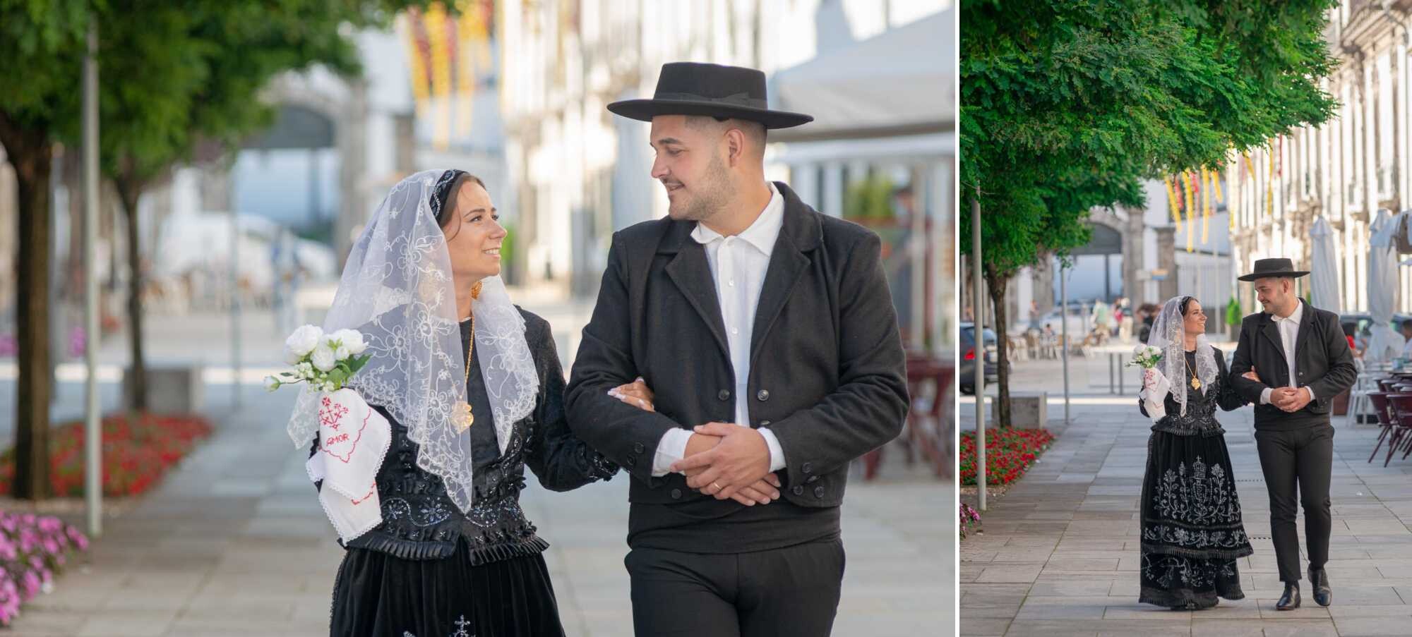 Orgulhosamente com Traje de Casamento de Viana do Castelo