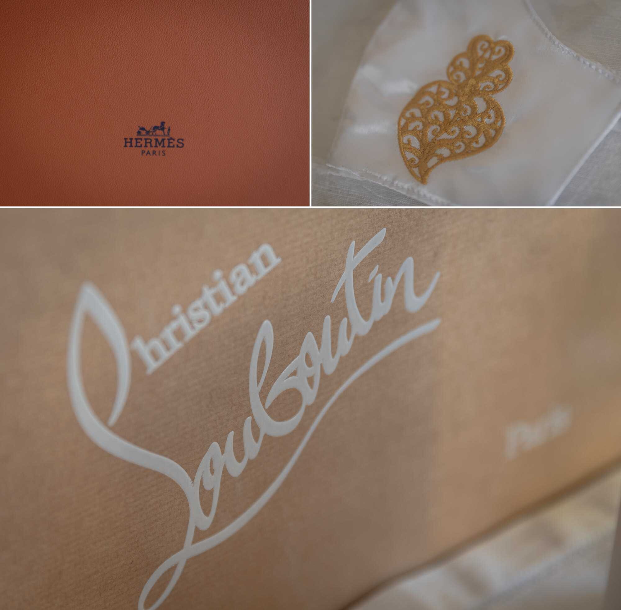 Montagem de 3 fotografias Pormenores :: Marcas de roupa/sapatos e coração de Viana