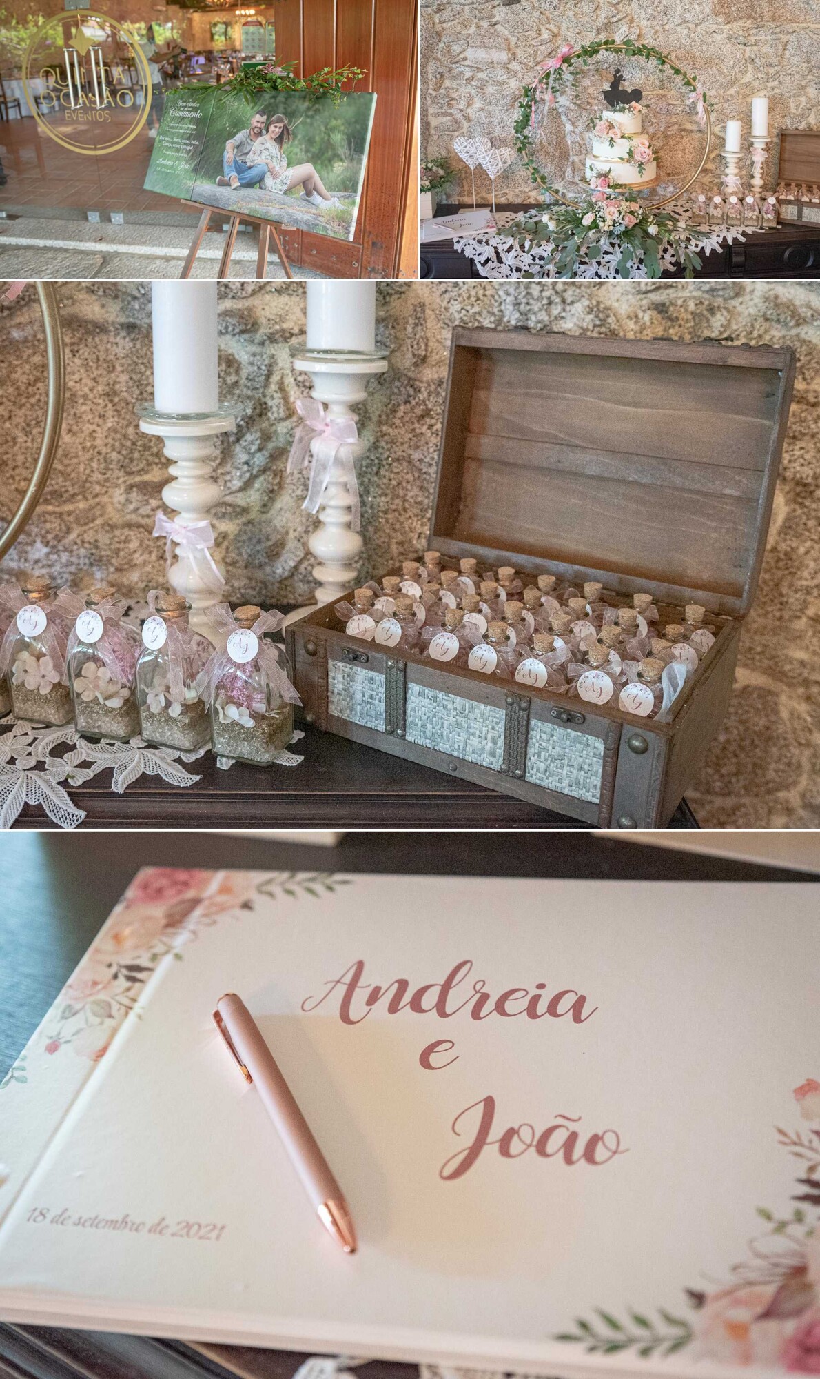 Pormenores na quinta :: Imagem dos Noivos, Bolo de casamento, Lembrancinhas e Convite dos Noivos