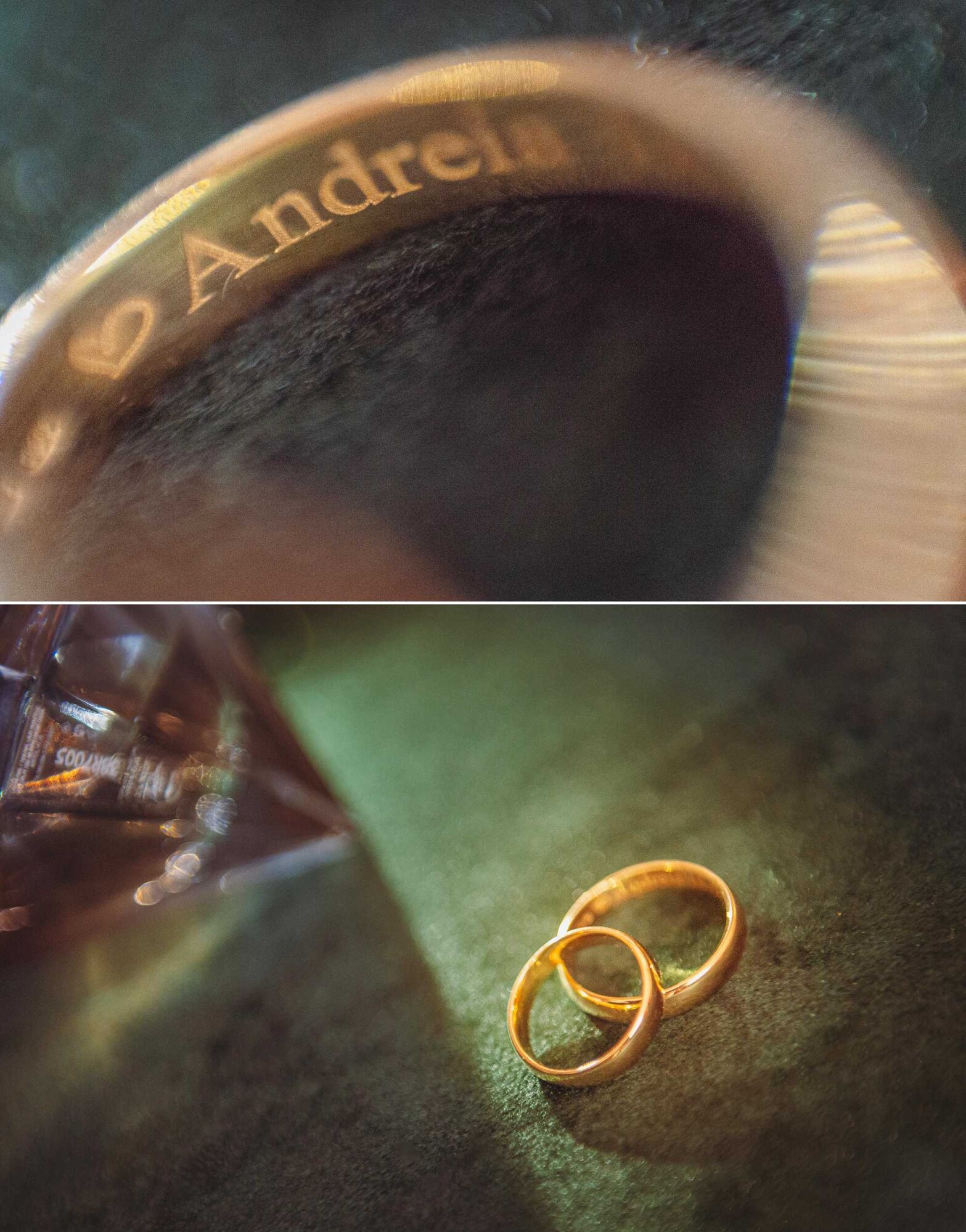 Pormenores da Alianças do Casamento