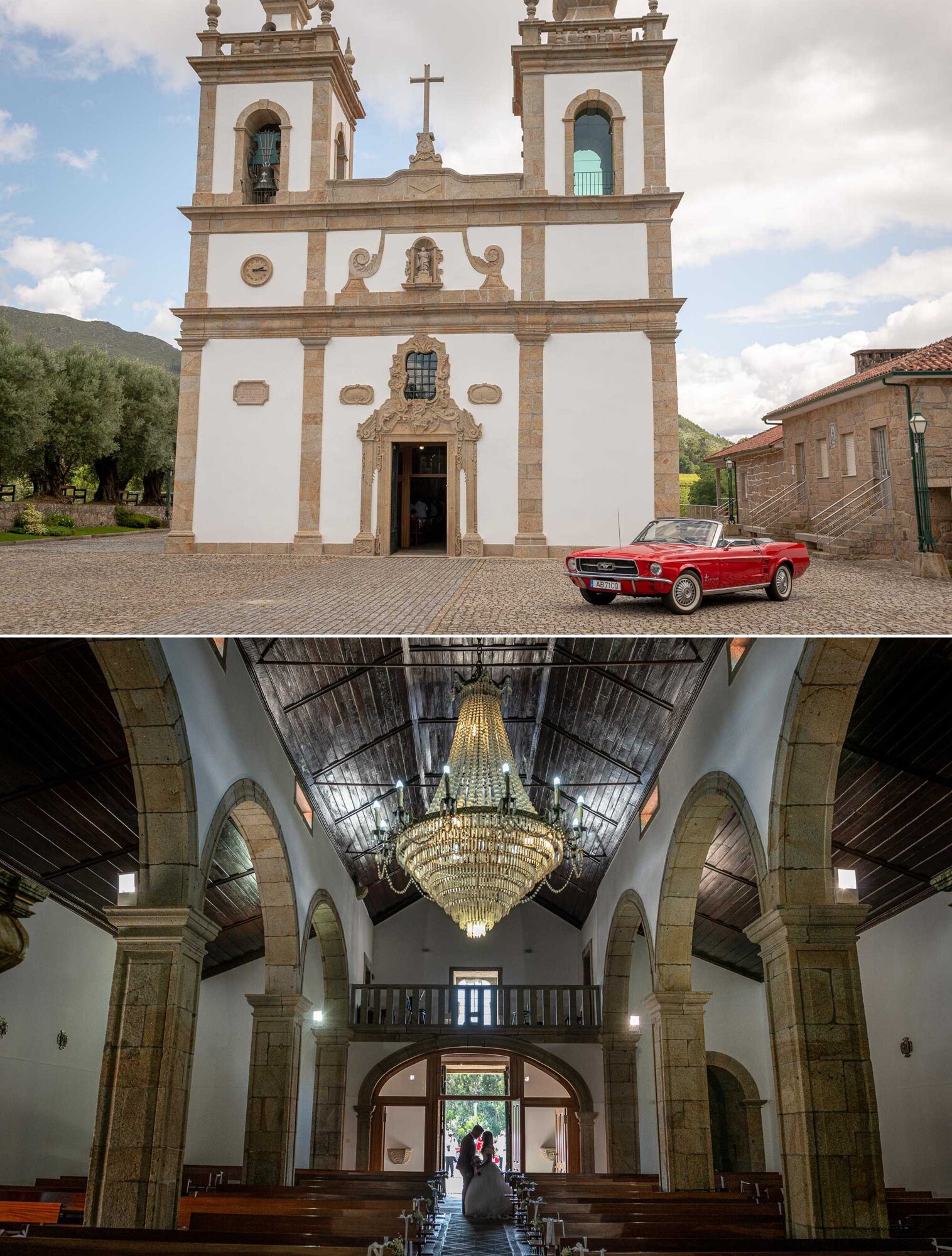 Igreja de Moreira do Lima, Casal depois da cerimónia 