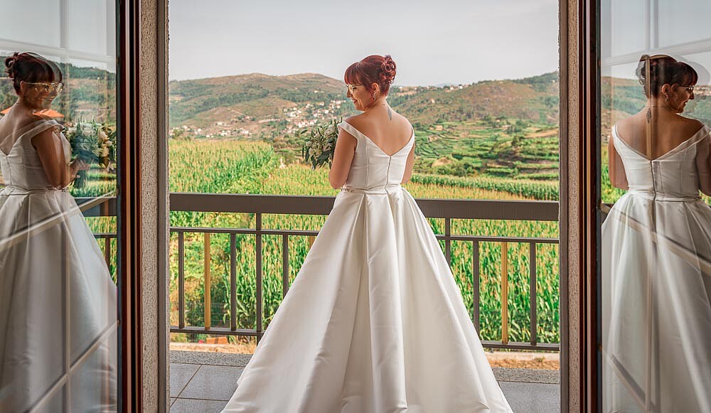 Noiva na varanda