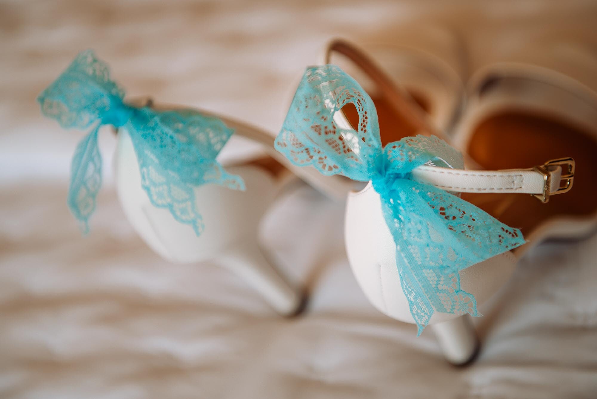Pormenor dos Sapatos da Noiva