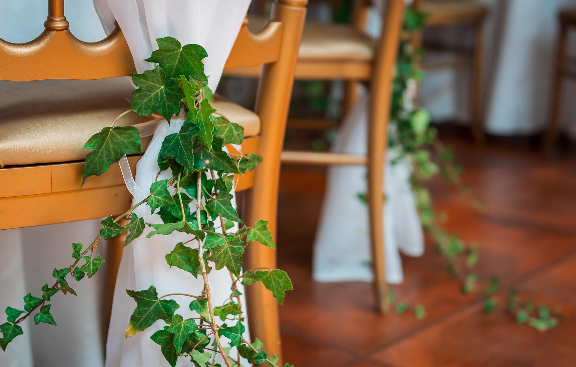 Pormenor ::folhas da mesa dos convidados