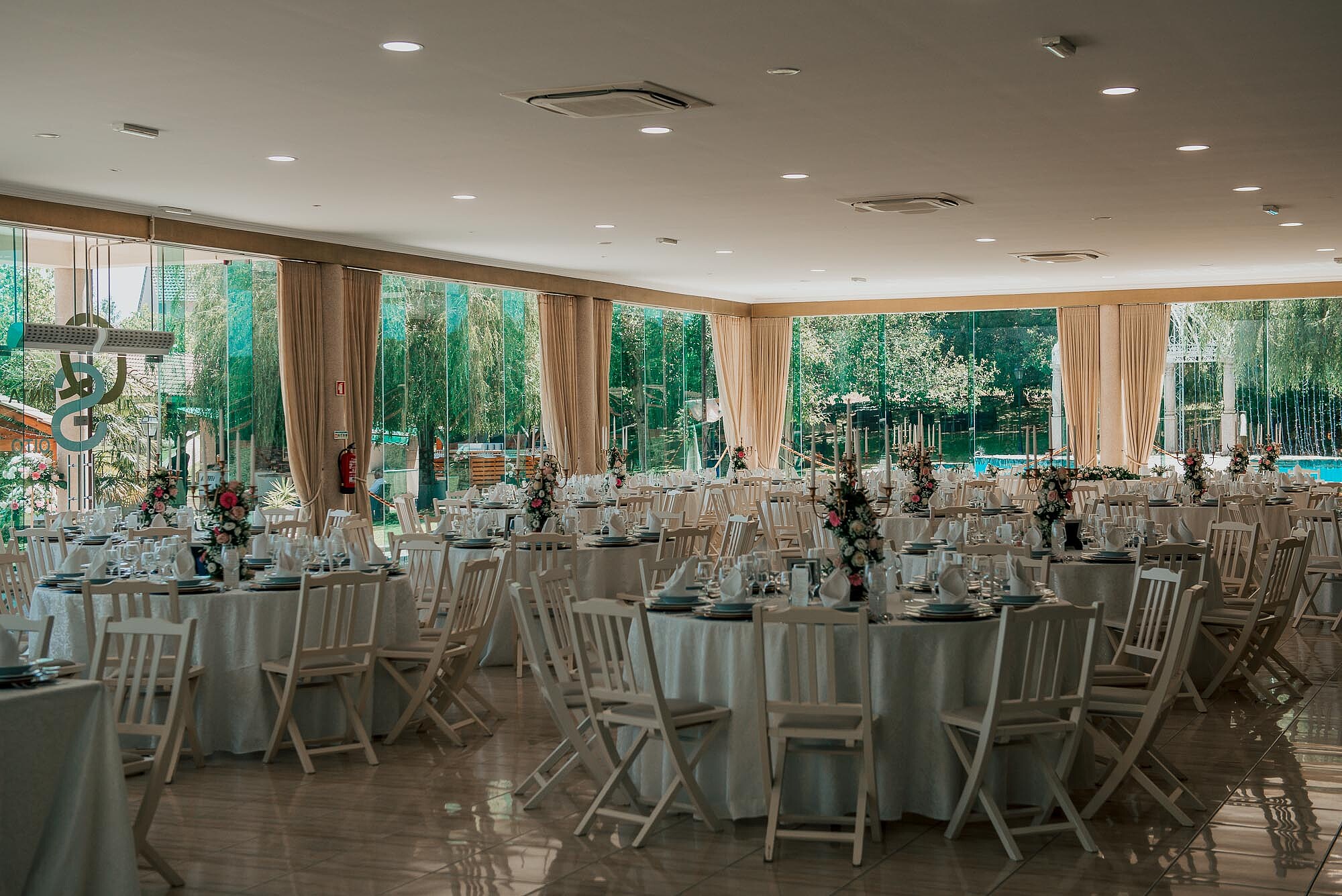 Interior da Quinta onde foi realizado o buffet