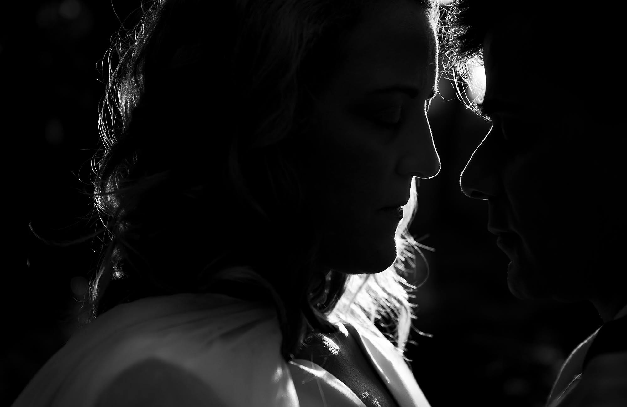 Close Up da cara do casal