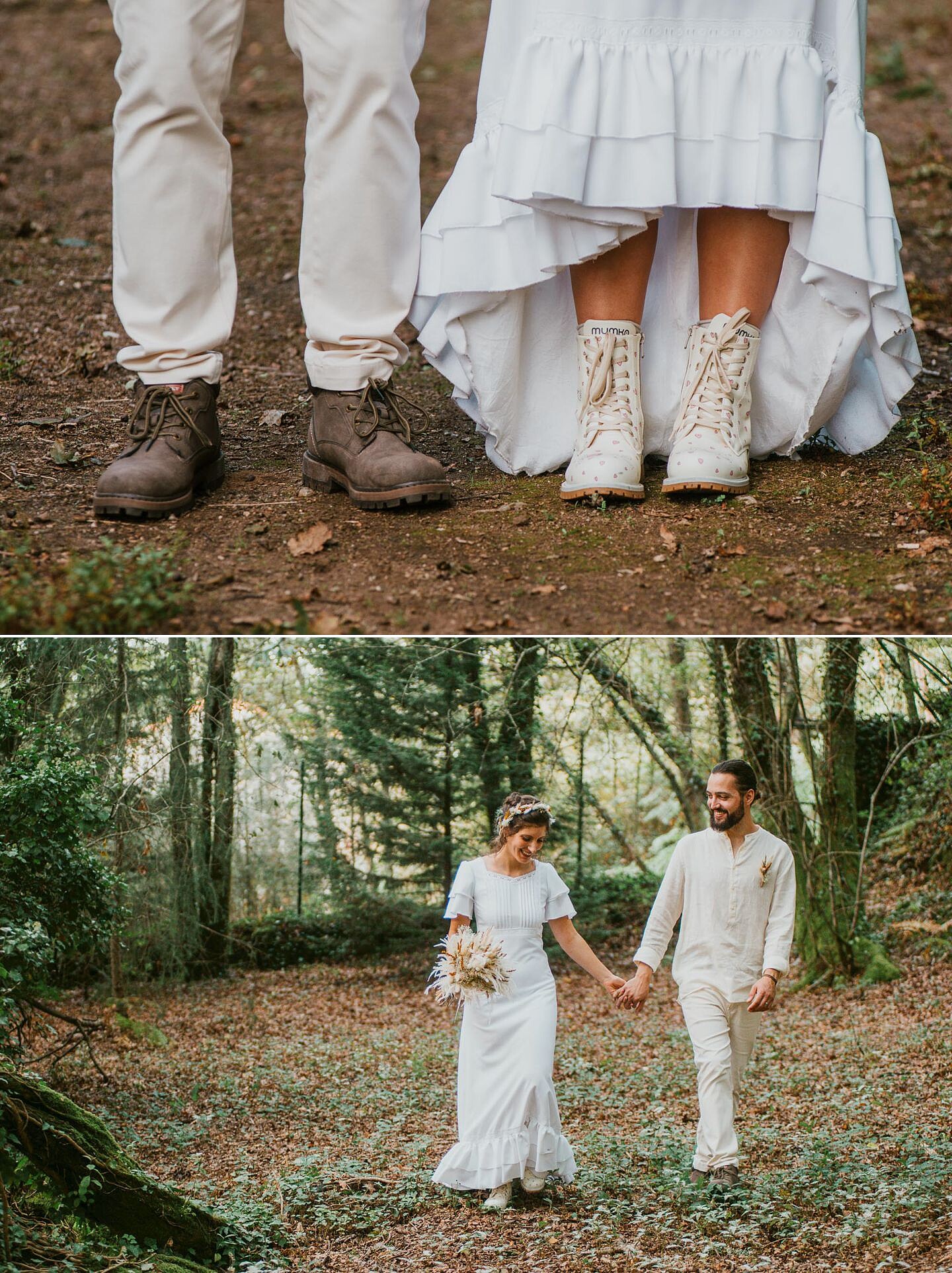 calçado dos noivos em casameto elopement