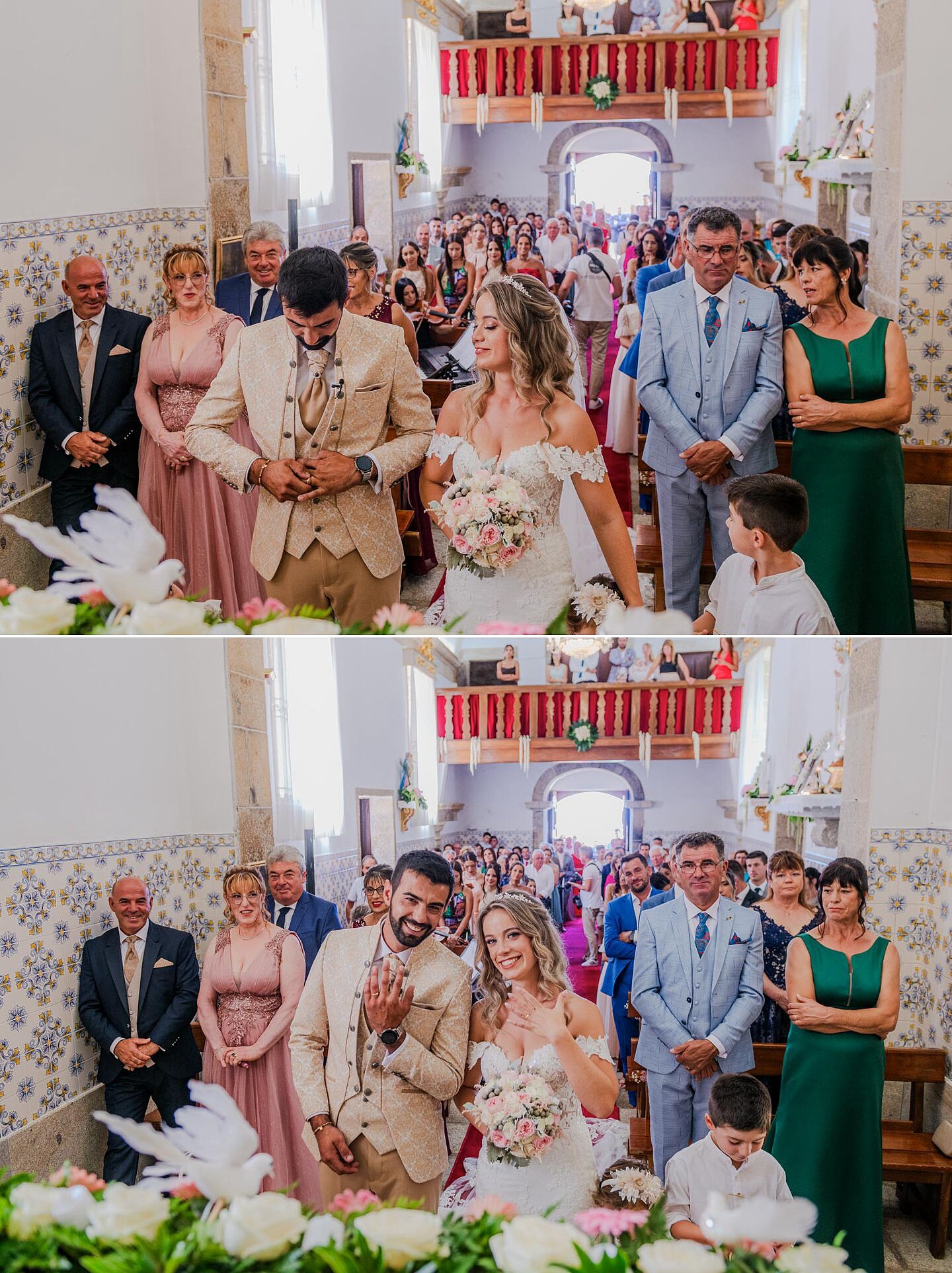 a aliança não entrava do dedo