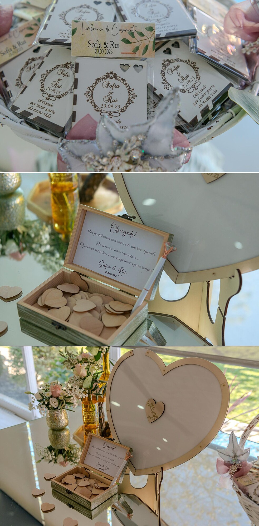 Pormenores do casamento