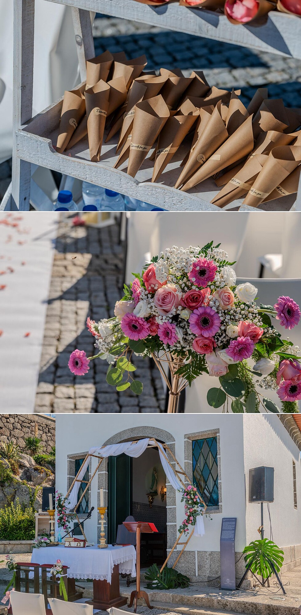 Lembrancinhas, Buque, Local da cerimonia