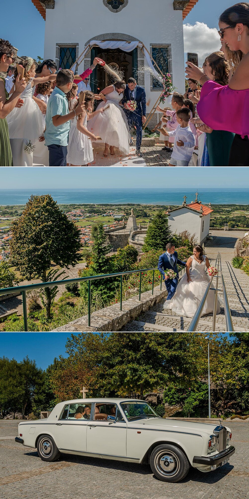 Casal a sair da igreja, Casal a ir para a Quinta