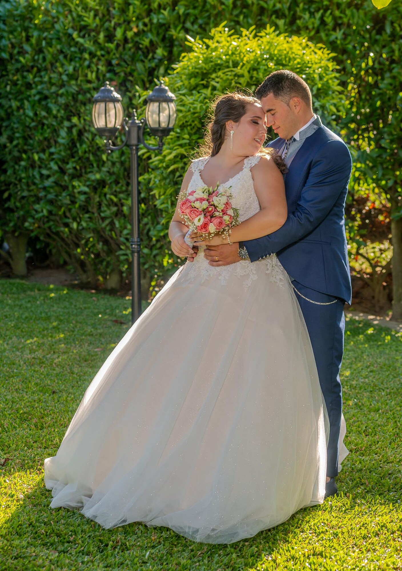 Noivos no seu dia de casamento na quinta d ávila