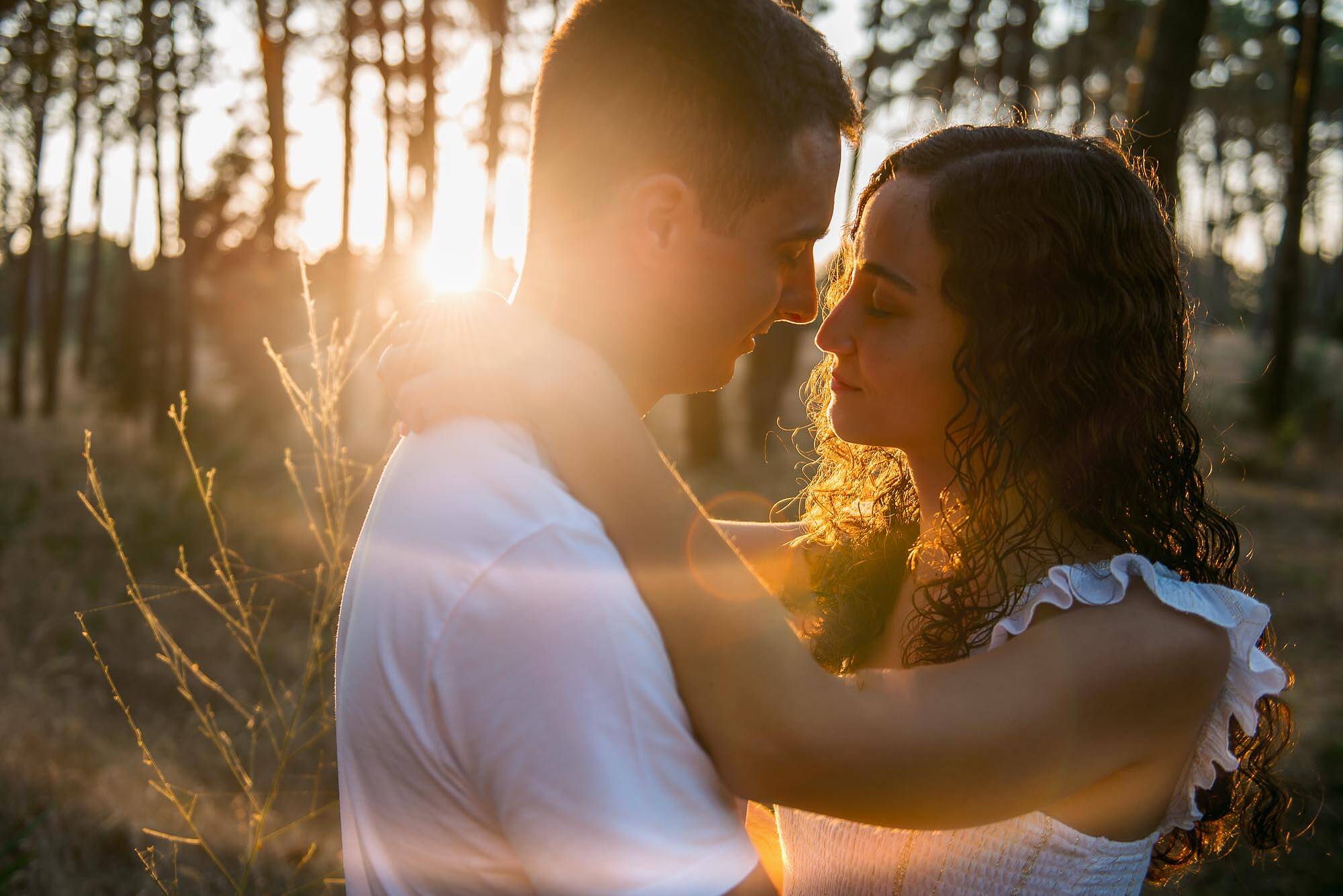 flare na fotografia de namoro