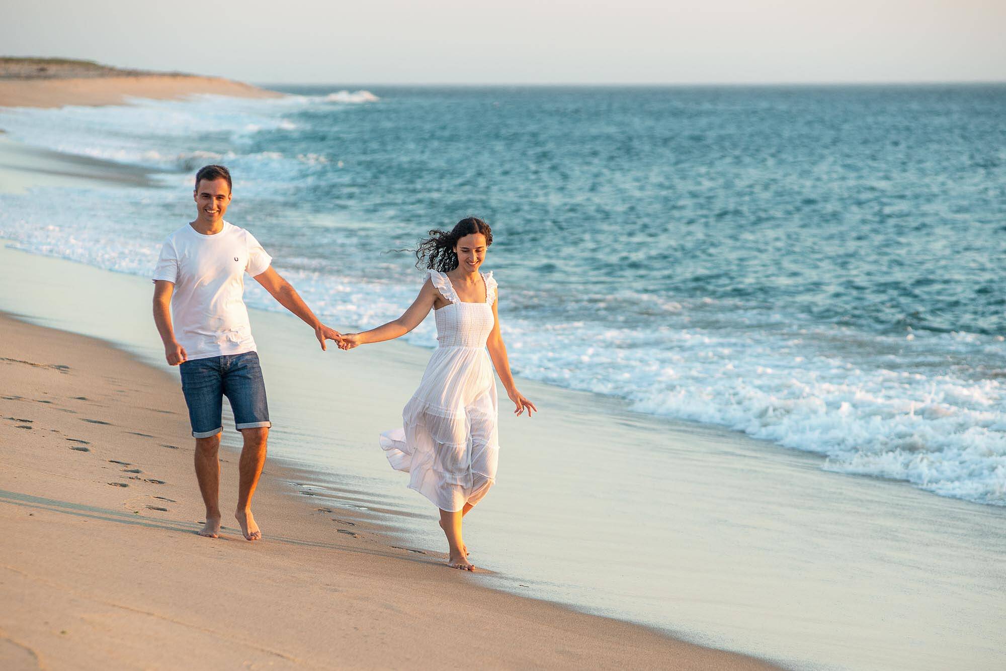 namorados descontraídos na fotografia 